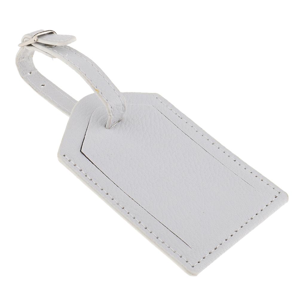 Luggage Tag Leather - Durable PU Leather Bag Tag DIY