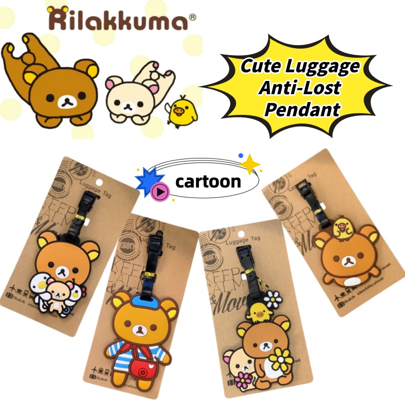 Travel Accessories For Japan - Rilakkuma Creative Personalized Luggage Tag Anti-Lost