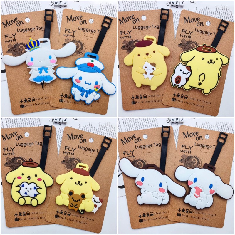 Travel Accessories For Dogs - Cartoon big-eared dog luggage tag travel