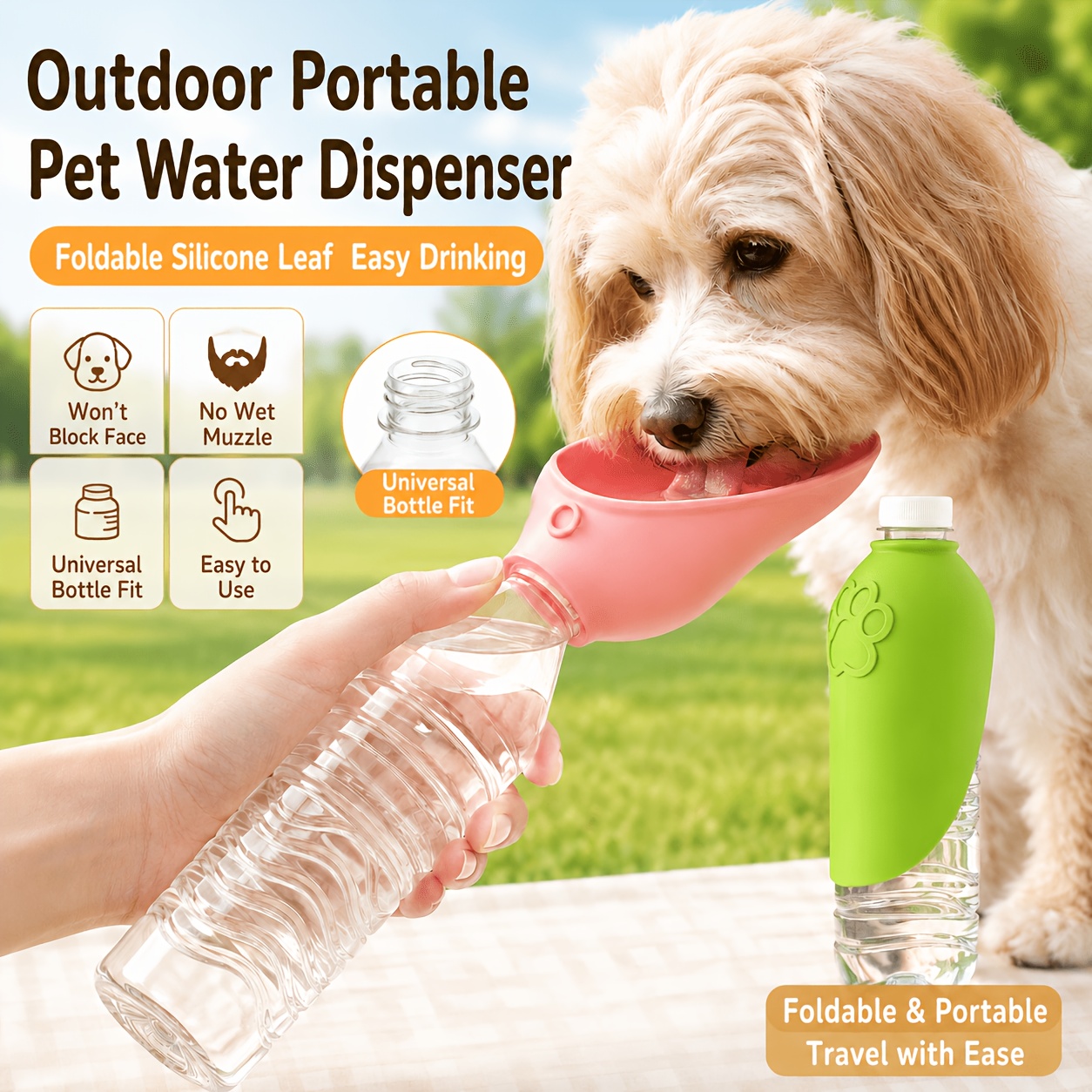 Travel Accessories For Dogs - Portable Outdoor Water Cup Dog Travel
