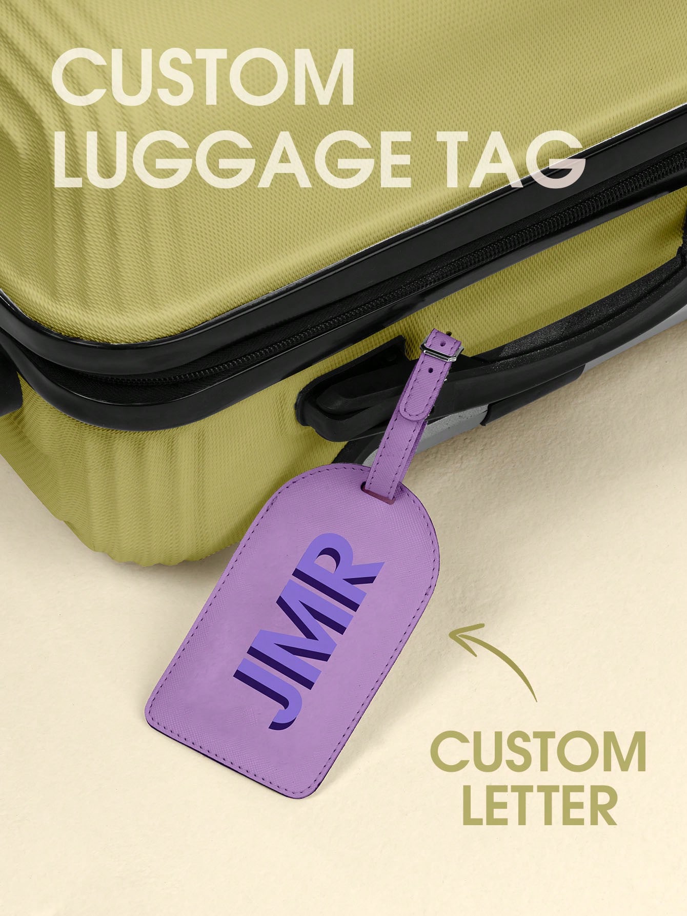 Personalized Initial Luggage T - Luggage Tag Leather 评论和价格