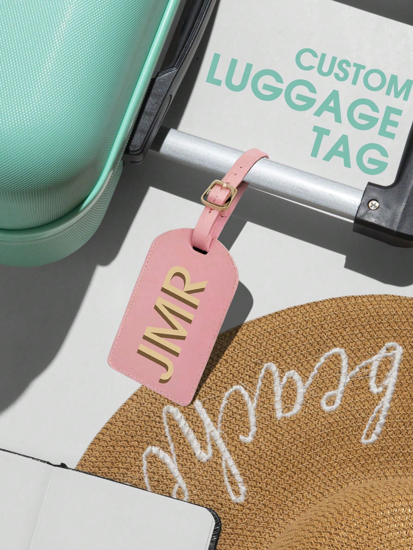 Personalized Initial Luggage T - Luggage Tag Leather 评论和价格