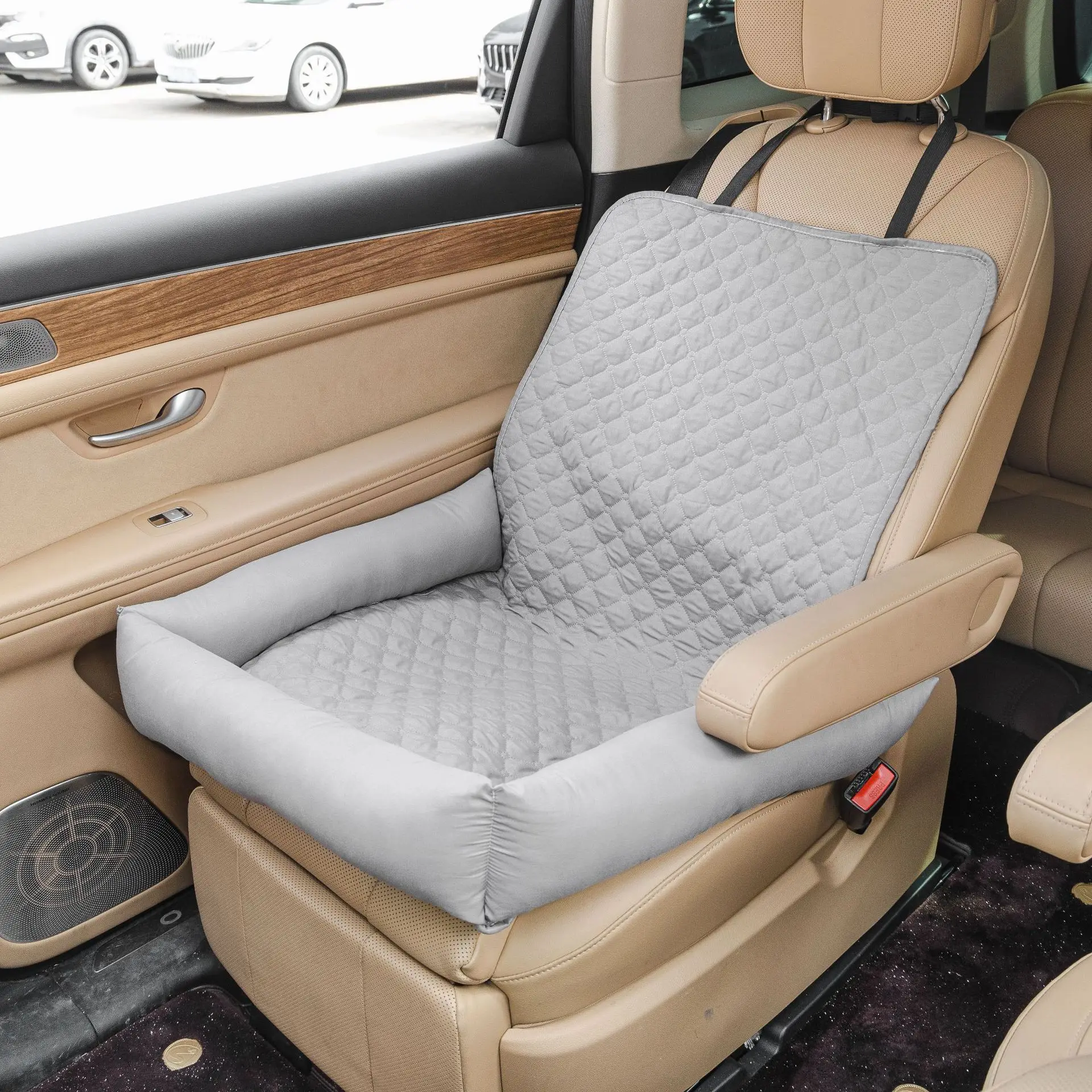 Dog Car Seat Solid Pattern Rem - Travel Accessories For Dogs 评论和价格