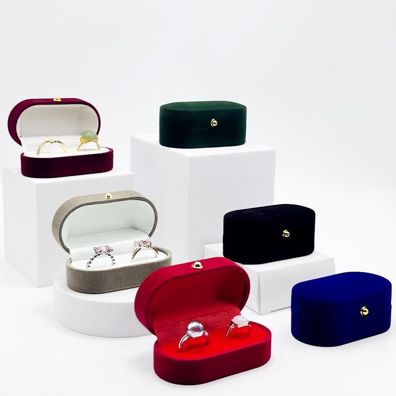 Mini Felt Ring Box Portable Ea - Accessories Travel Jewelry Box 评论和价格