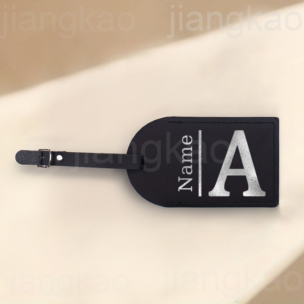 Personalized Letter with Name  - Luggage Tag Leather 评论和价格