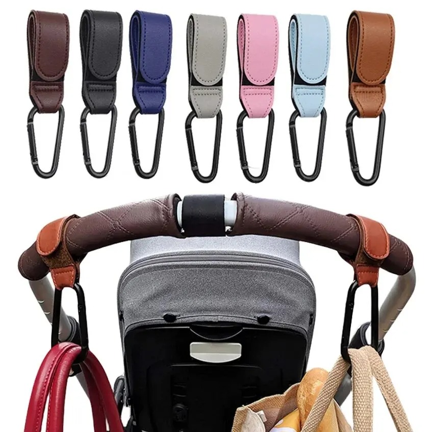 2Pcs Leather Cart Hooks Baby S - Travel Accessories For 6 Year Old 评论和价格