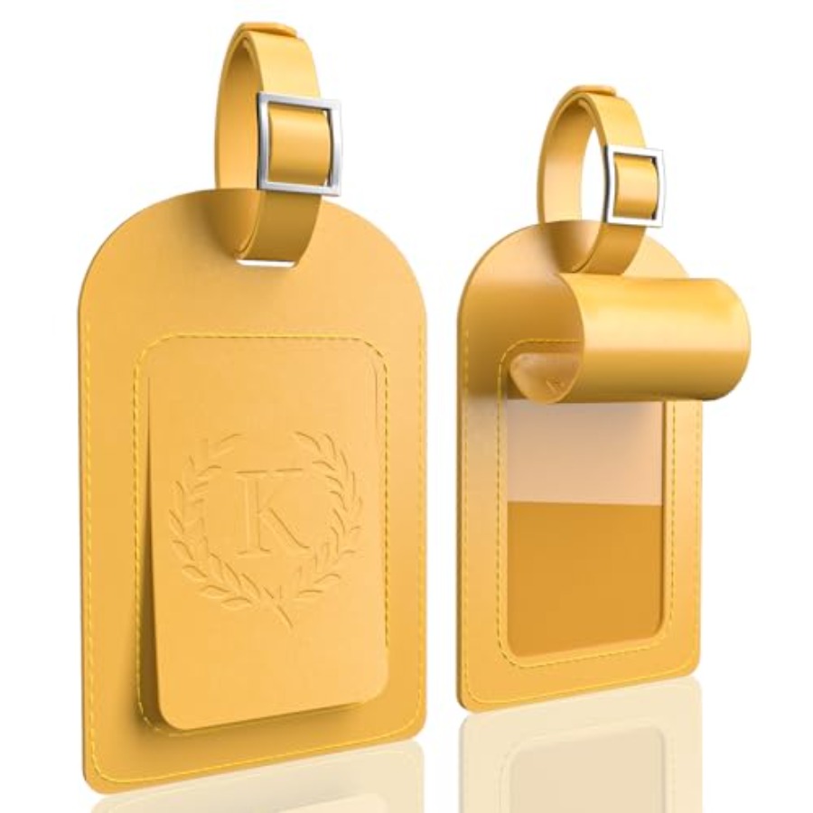 Alphabet Luggage Tags, 3 Pack  - Luggage Tag Leather 评论和价格