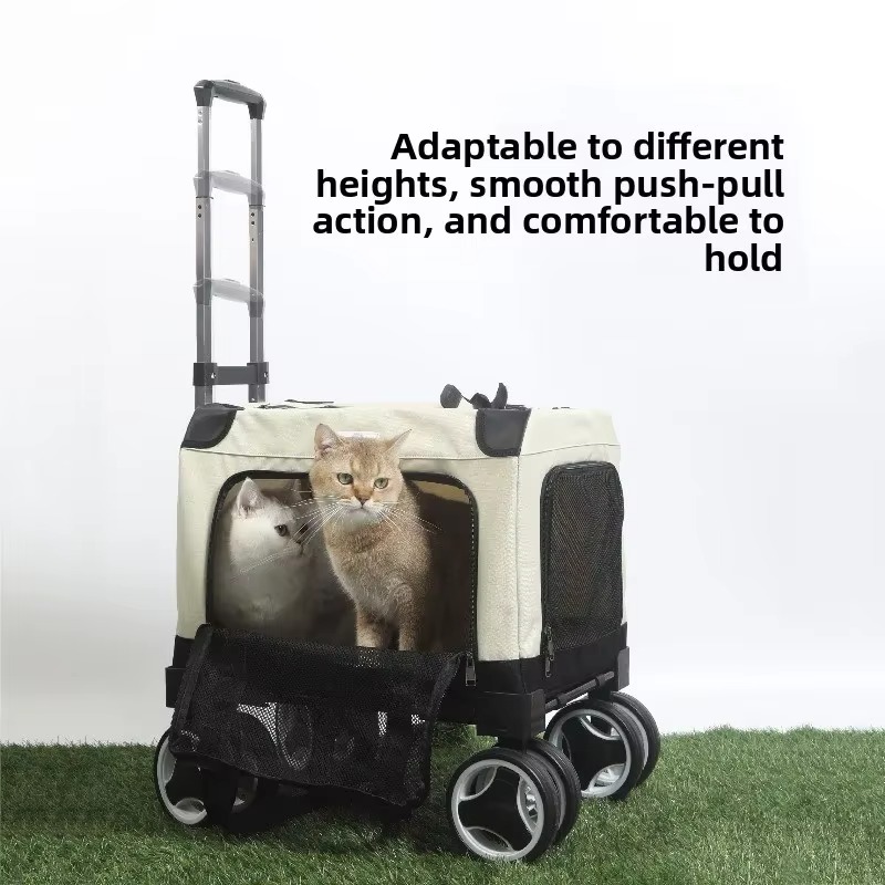 FurStarLarge Pet Rolling Carri - Car Seat Travel Bag 评论和价格