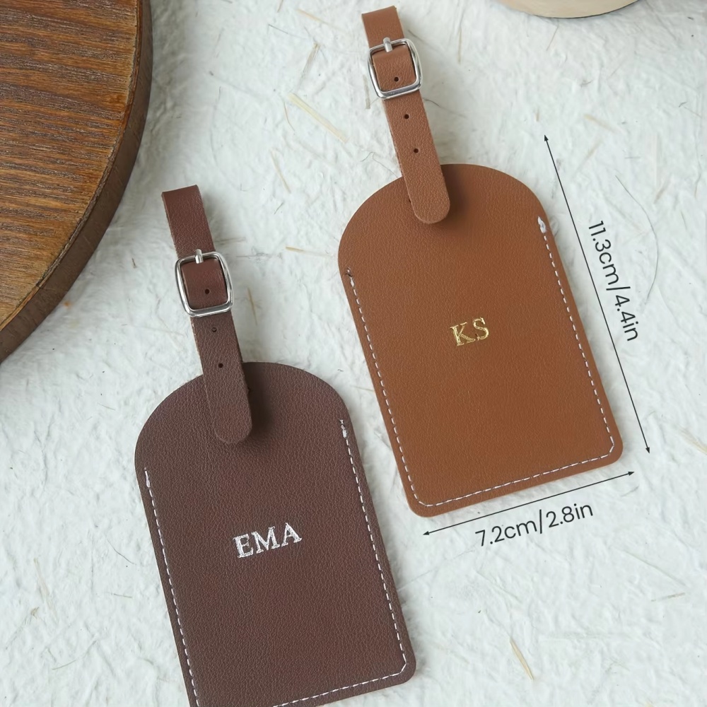 Customized Personalized Name S - Luggage Tag Leather 评论和价格
