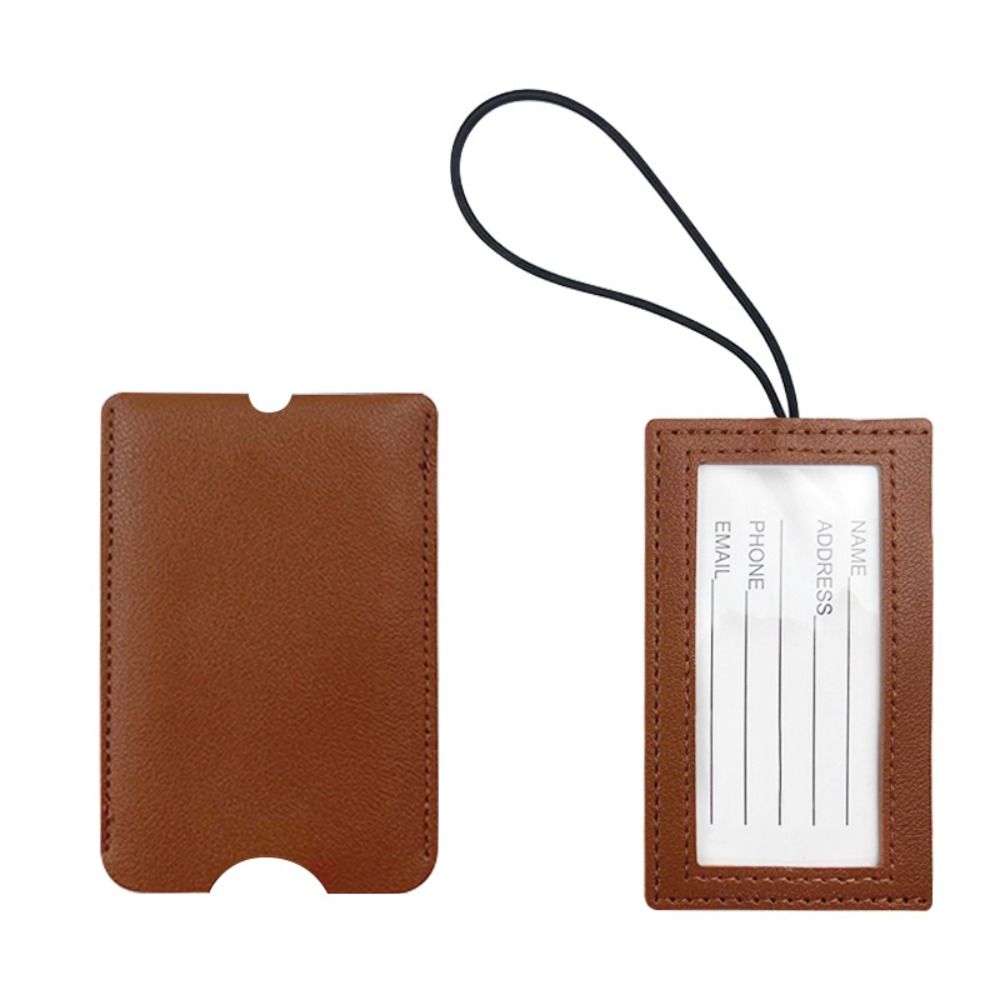 PU Leather Pull out Luggage Ta - Luggage Tag Leather 评论和价格