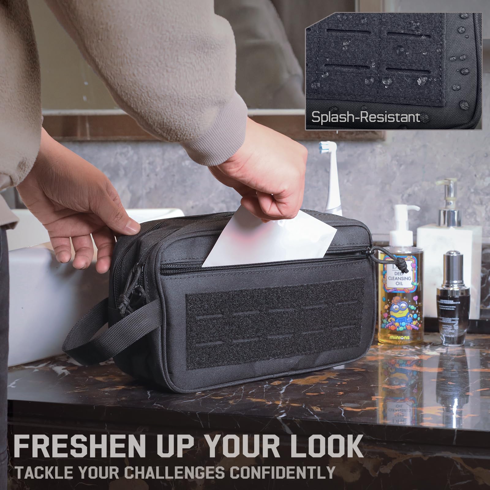 Tactical Toiletry Bag for Men, - Travel Accessories Kit Bag 评论和价格