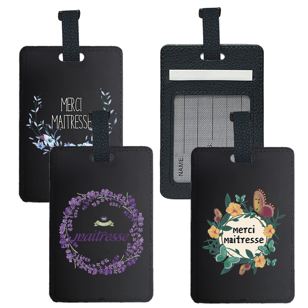 Pu Portable Travel Luggage Tag - Luggage Tag Leather 评论和价格